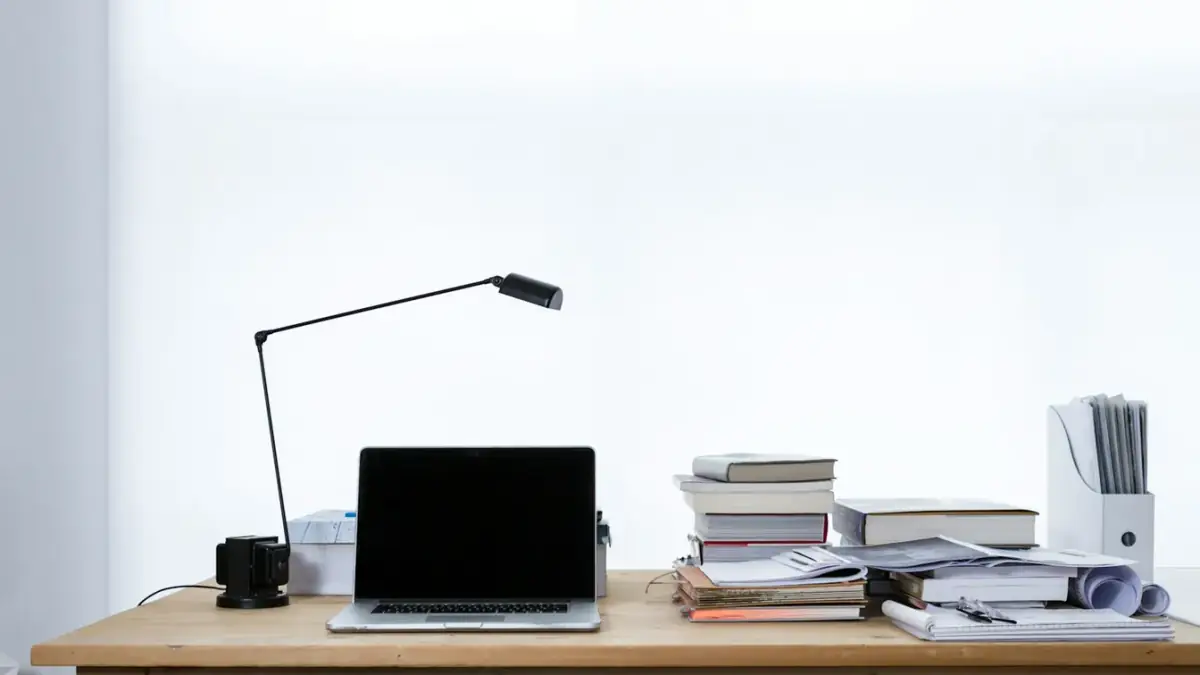 MacBook Pro on top of table